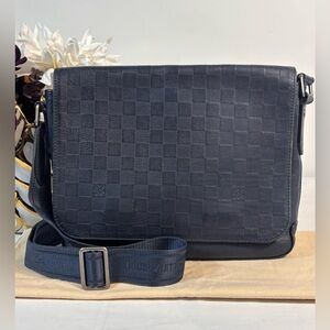 Louis Vuitton Blue District Messenger Bag